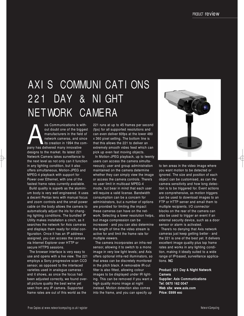 Axis Network Camera AXIS 221 Manuale utente