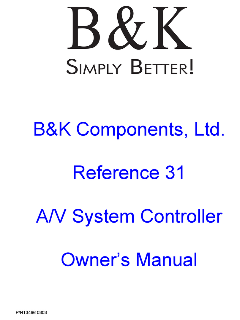 B&K Reference 31 Manuale utente