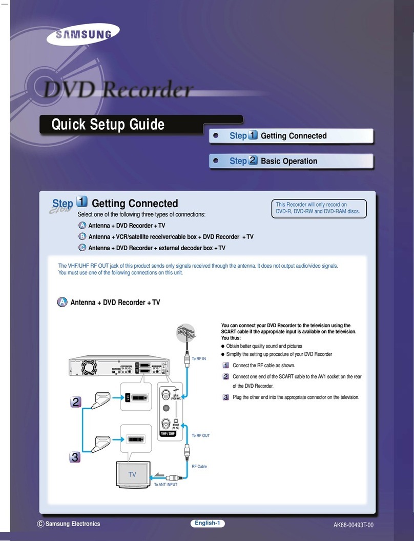 Samsung DVD-R100E Manuale utente
