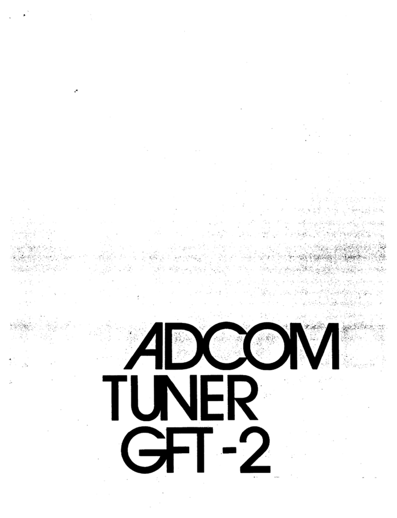 Adcom GFT-2 Manuale utente