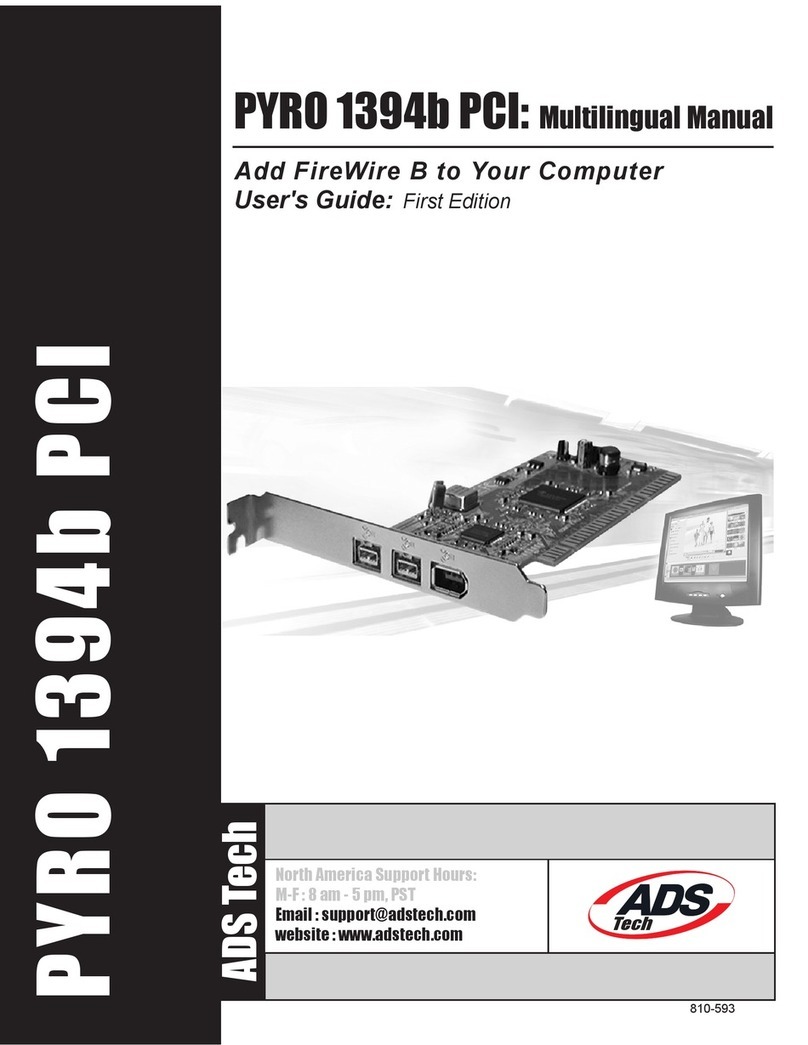 ADS Technologies API-810 Manuale utente ADS Technologies API-810 Manuale utente