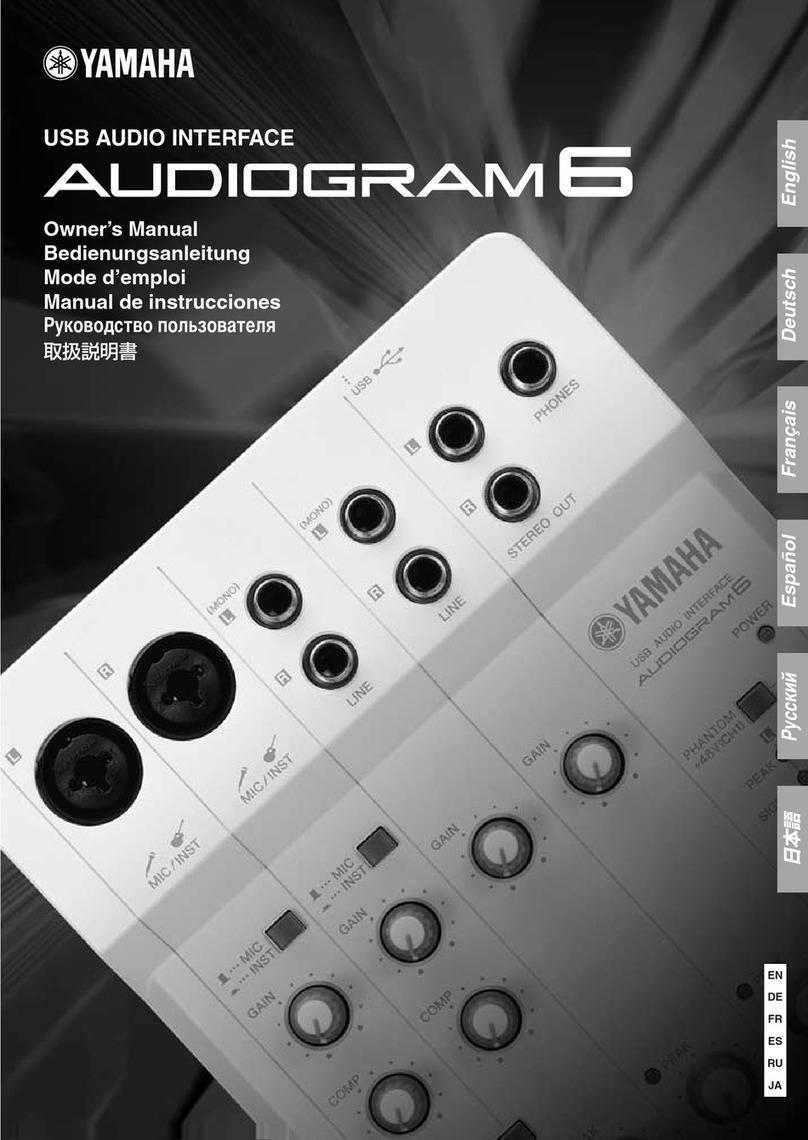 Yamaha Audiogram6 Manuale utente