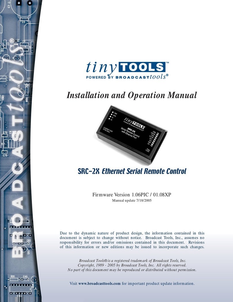 tiny TOOLS SRC-2X Manuale utente