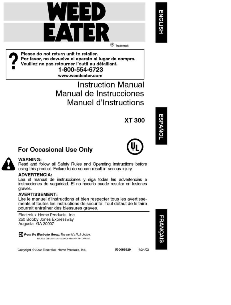 Weed Eater XT 300 Manuale utente