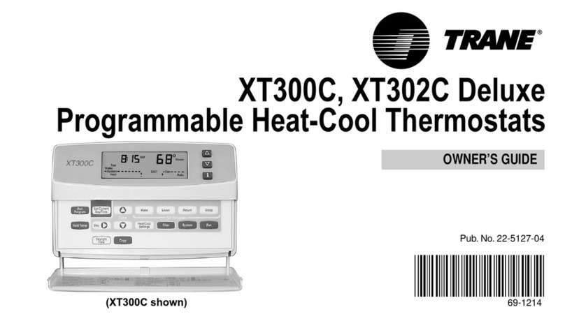Trane DELUXE programable XT302C Manuale utente