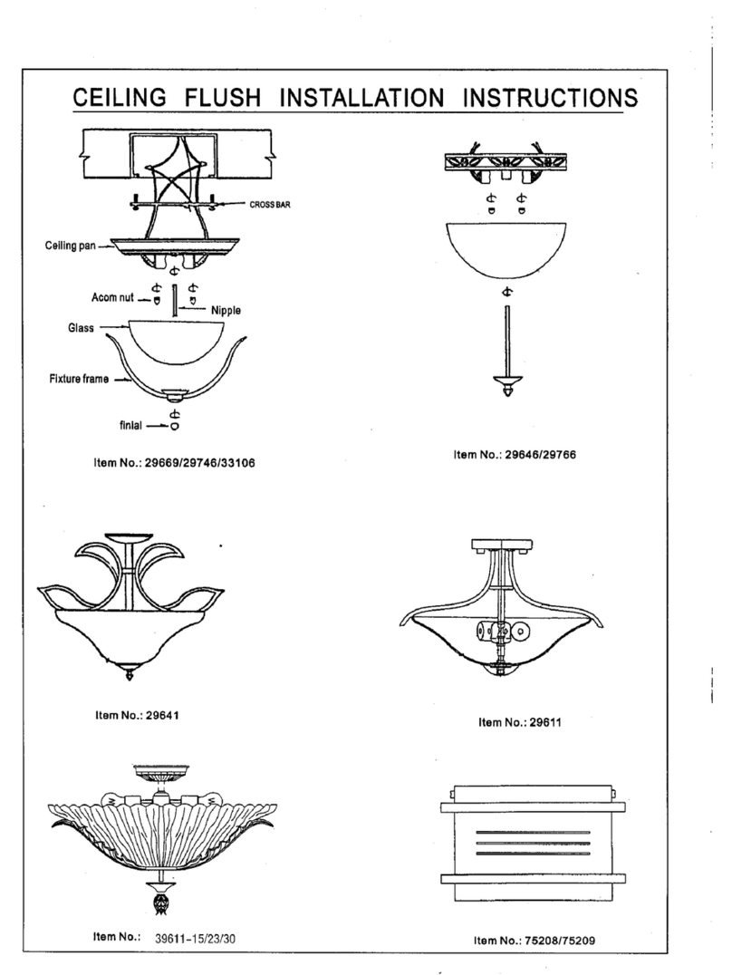 Triarch Ceiling Flush Manuale utente