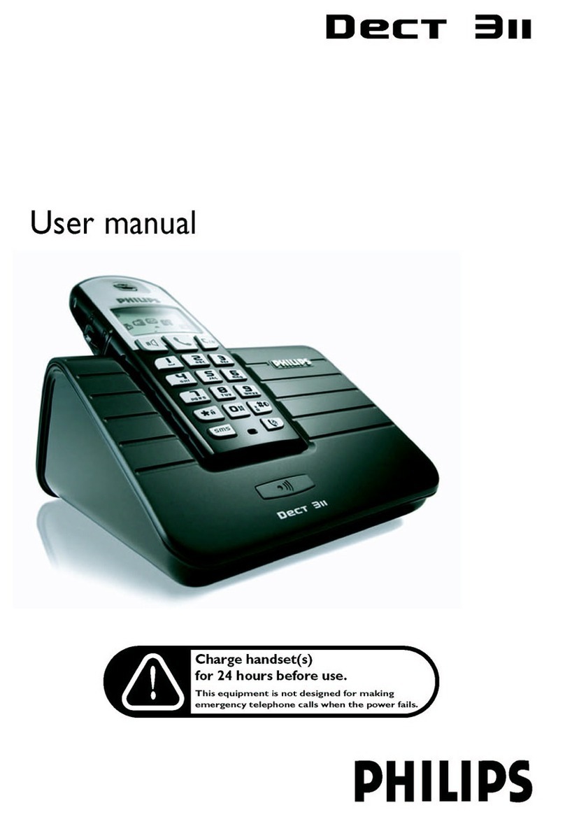 Philips DECT3111B/51 Manuale utente