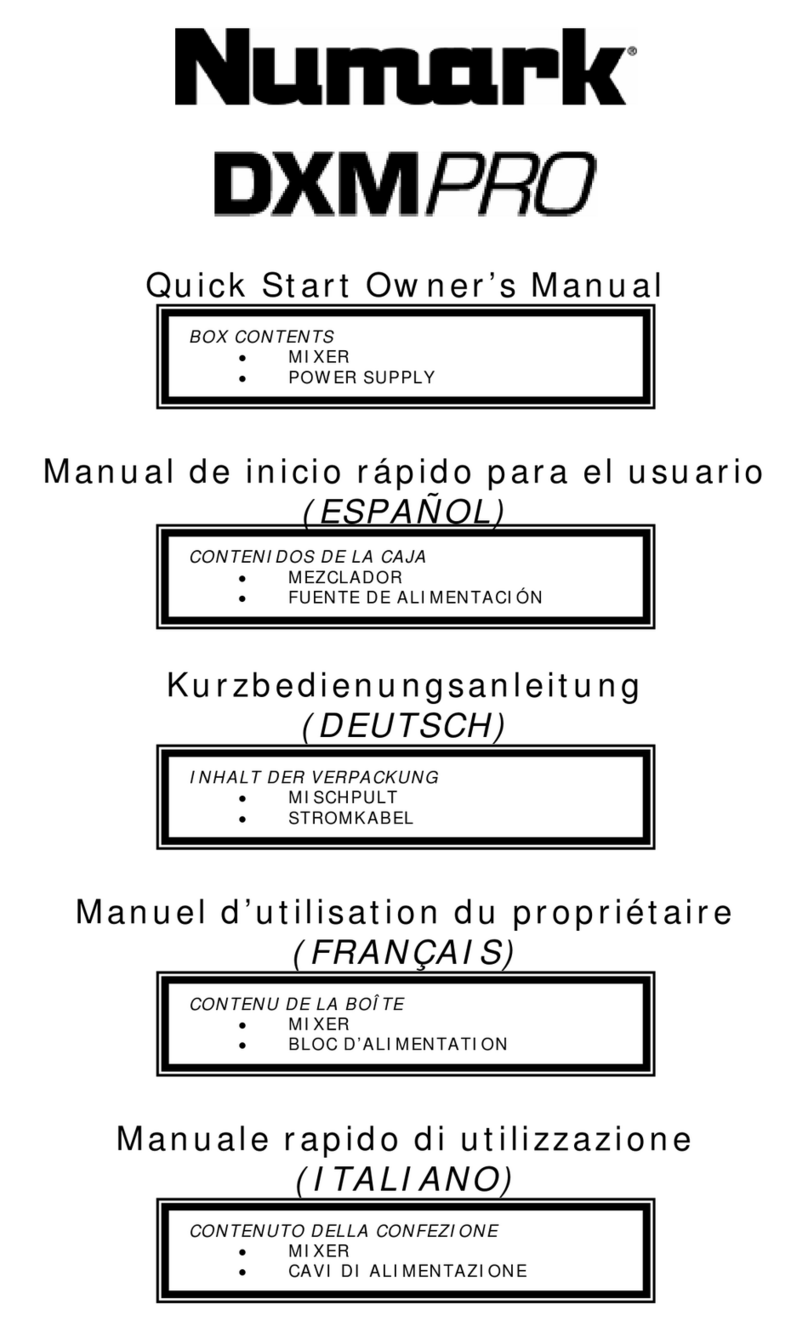 Numark DXMPro Documento tecnico