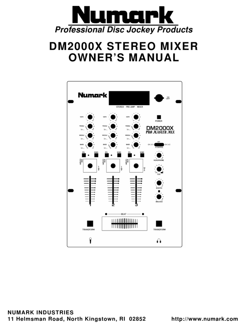 Numark DM2000X Manuale utente