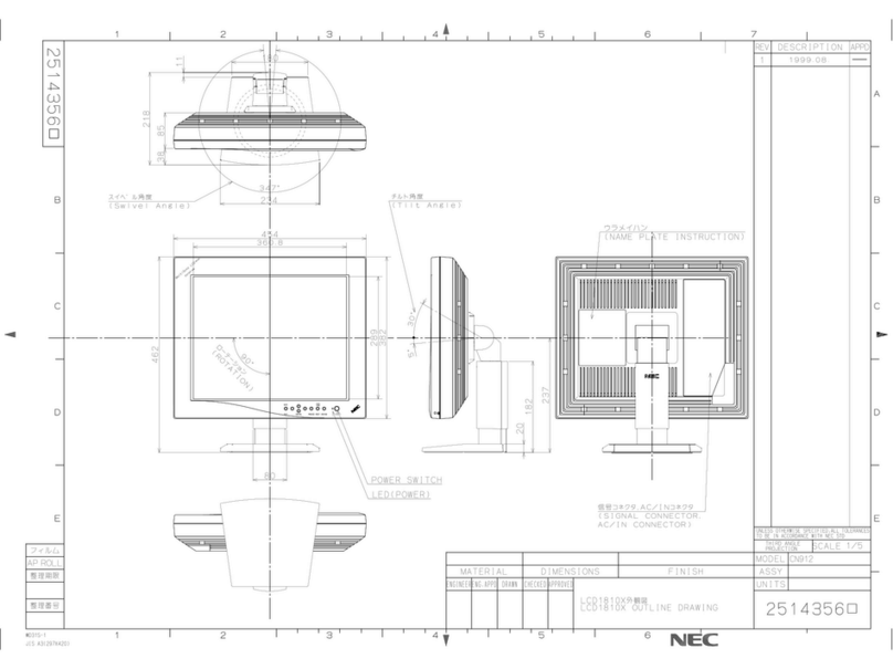 NEC MultiSync LCD1810X Guida utente