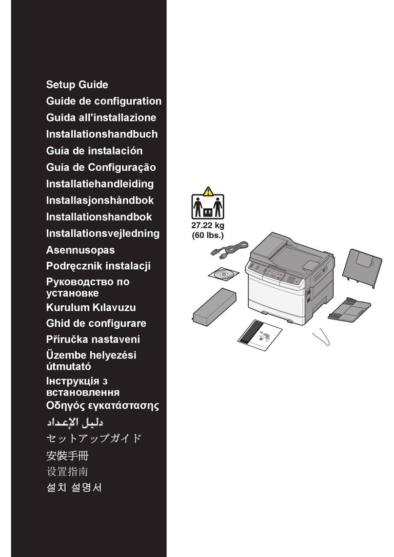 Lexmark X543DN Manuale utente