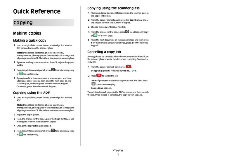 Lexmark X543DN Manuale utente