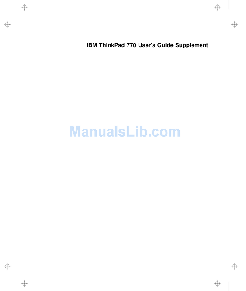 IBM ThinkPad 770 Manuale
