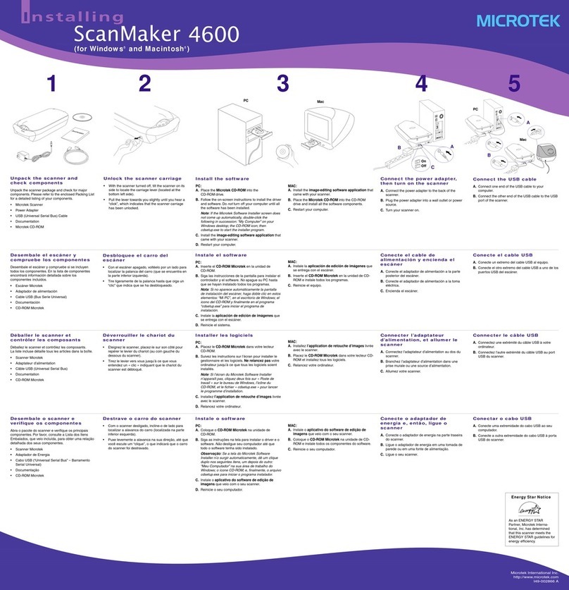 Microtek ScanMaker 4600 Manuale utente