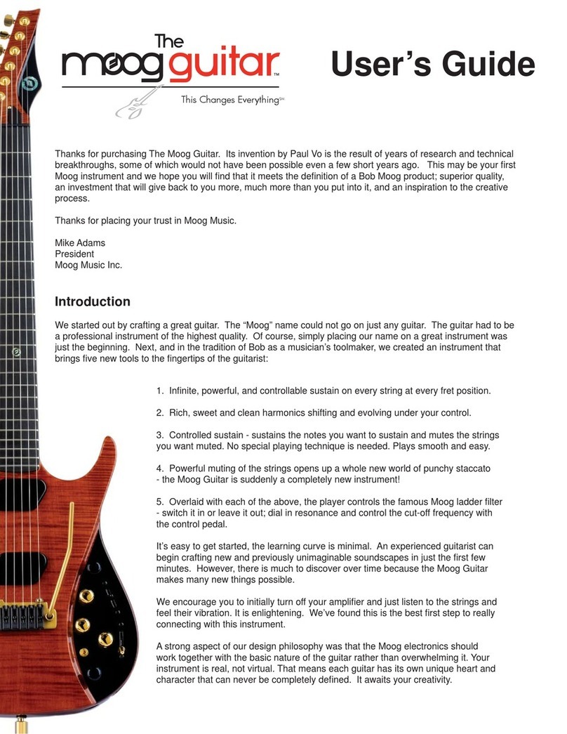 Moog Guitar Manuale utente