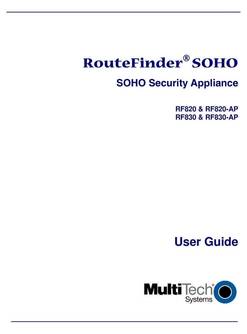 Multitech Multi-Tech RouteFinder SOHO RF820 Manuale utente