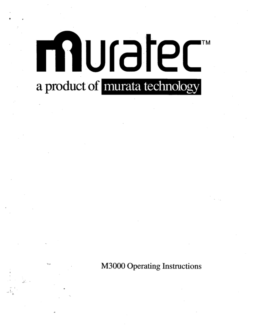 Muratec M-3000 Manuale utente