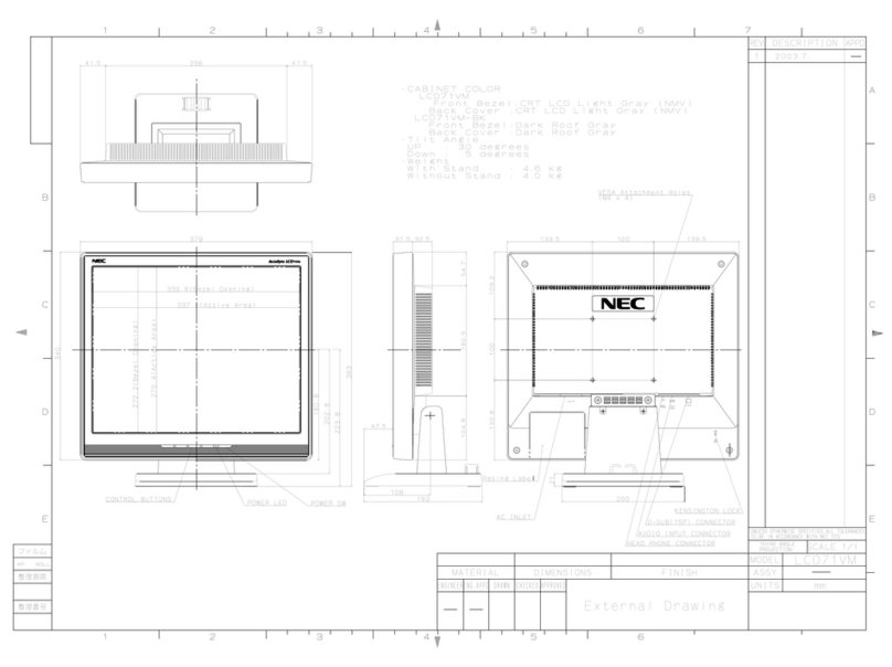 NEC AccuSync LCD71VM Manuale utente NEC AccuSync LCD71VM Manuale utente