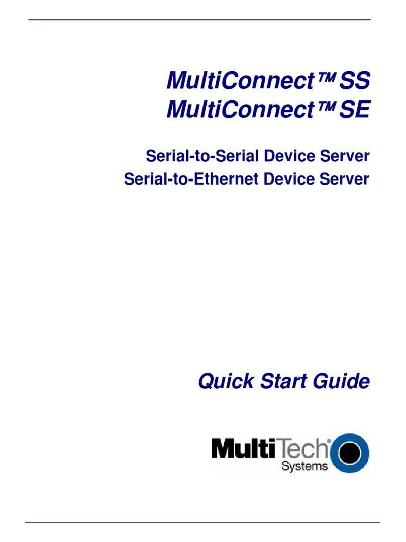 Multitech MultiConnect SE MTS2EA Manuale utente