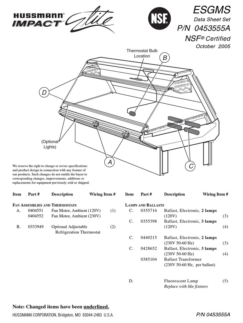 Hussmann ESGMS Manuale utente Hussmann ESGMS Manuale utente