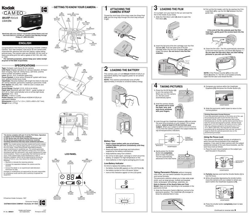 Kodak Sharp Focus Manuale utente Kodak Sharp Focus Manuale utente