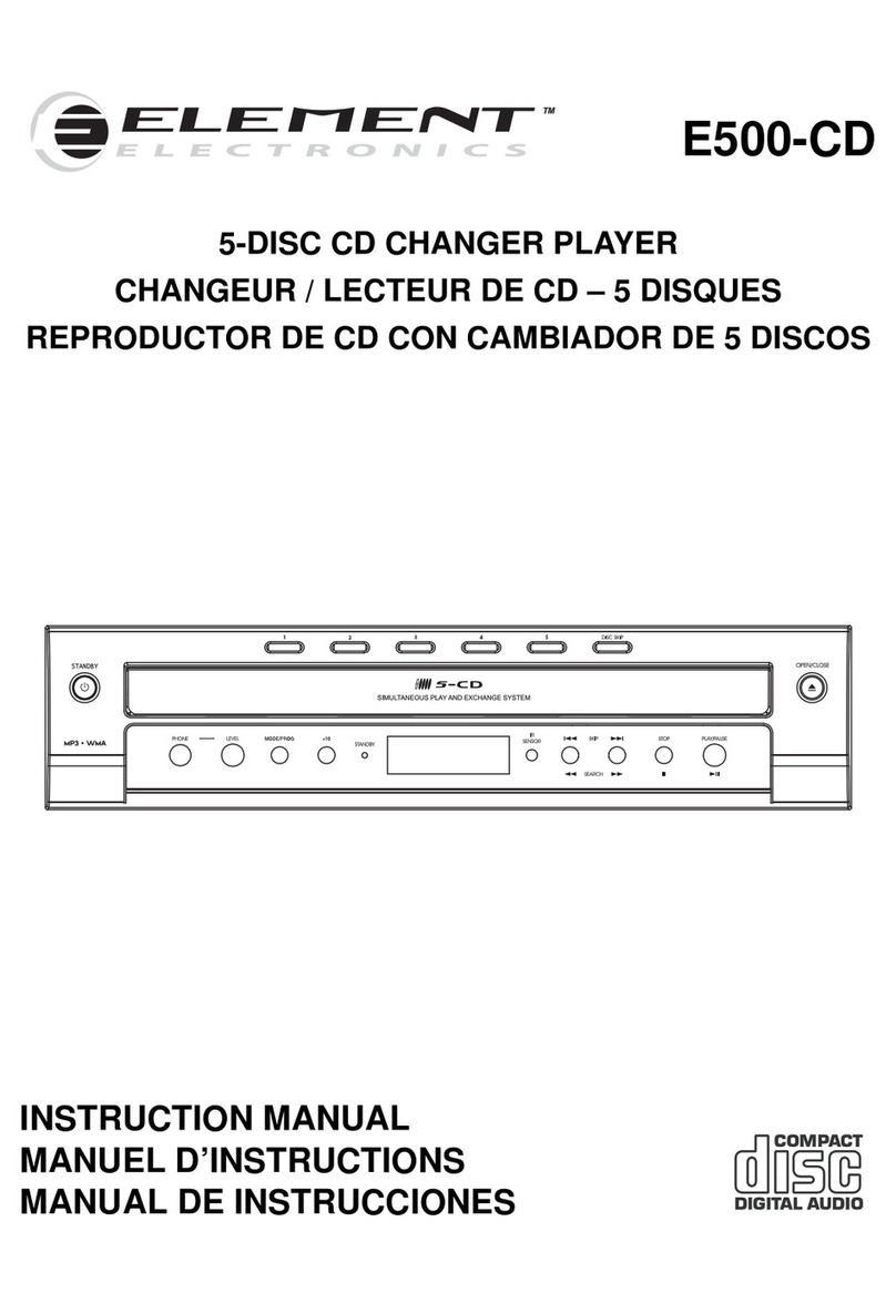 Element E500-CD Manuale utente Element E500-CD Manuale utente