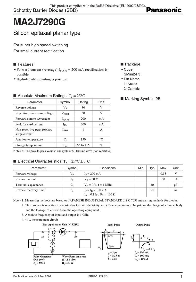 Panasonic MA2J7290G Manuale utente