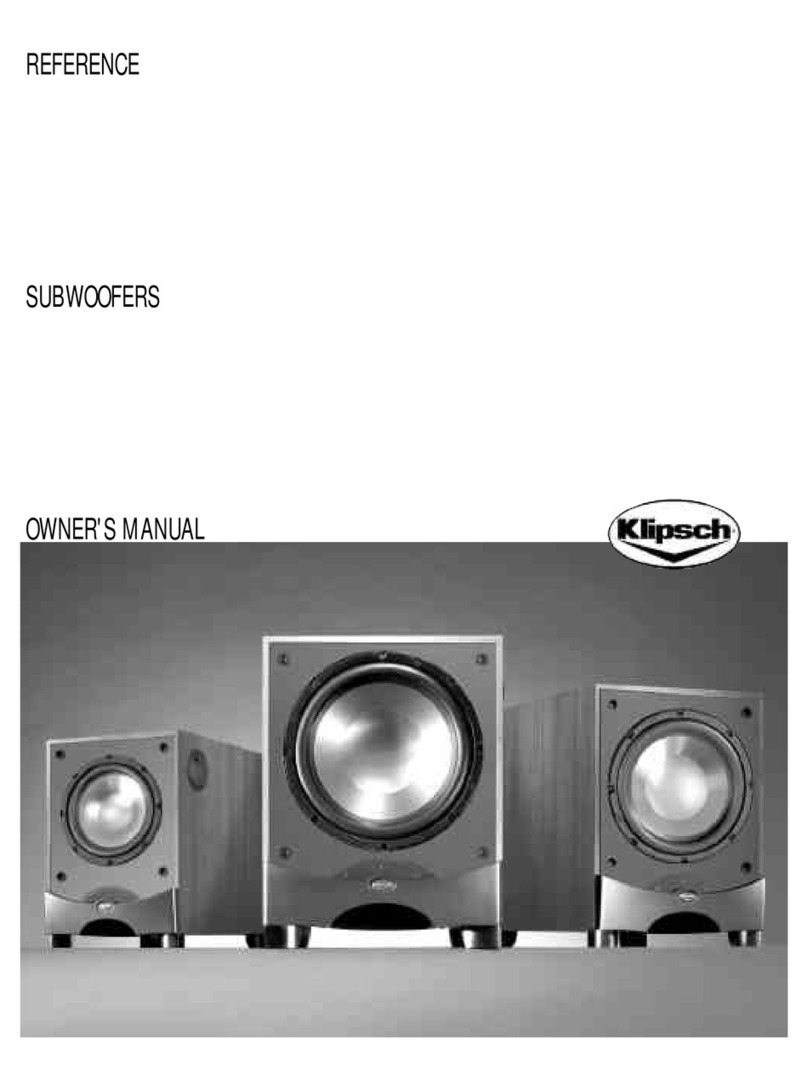 Klipsch Reference series Manuale utente