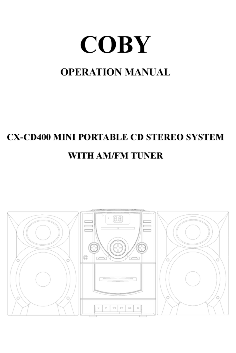Coby CX CX-CD400 Manuale utente