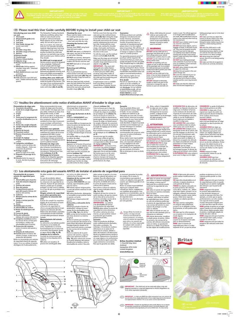 Britax ECLIPSE none Manuale utente