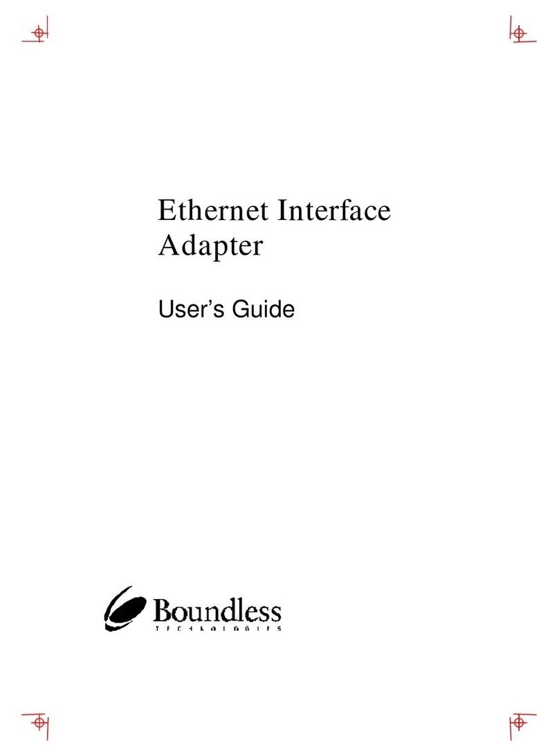 Boundless Ethernet Interface Adapter Manuale utente