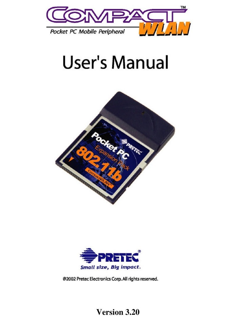 Pretec Version 3.20 Manuale utente