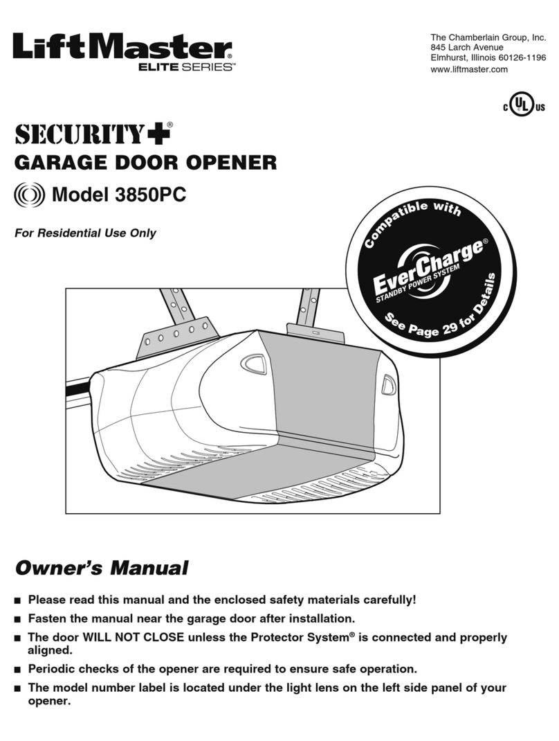 Chamberlain LiftMaster 3850PC Manuale utente Chamberlain LiftMaster 3850PC Manuale utente