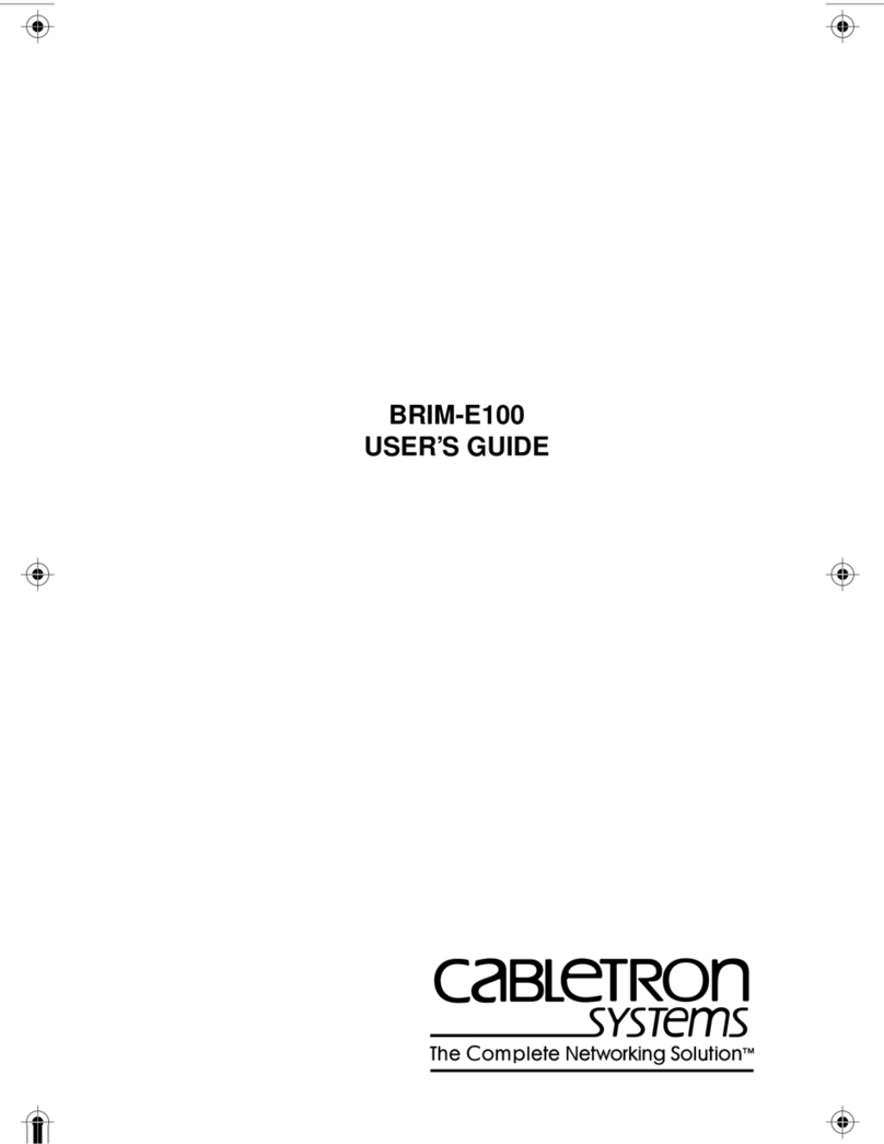 Cabletron Systems BRIM E100 BRIM-E100 Manuale utente