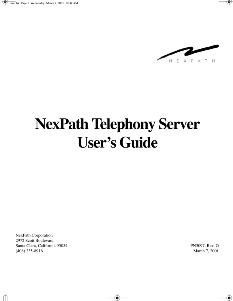 NexPath Telephony Manuale utente
