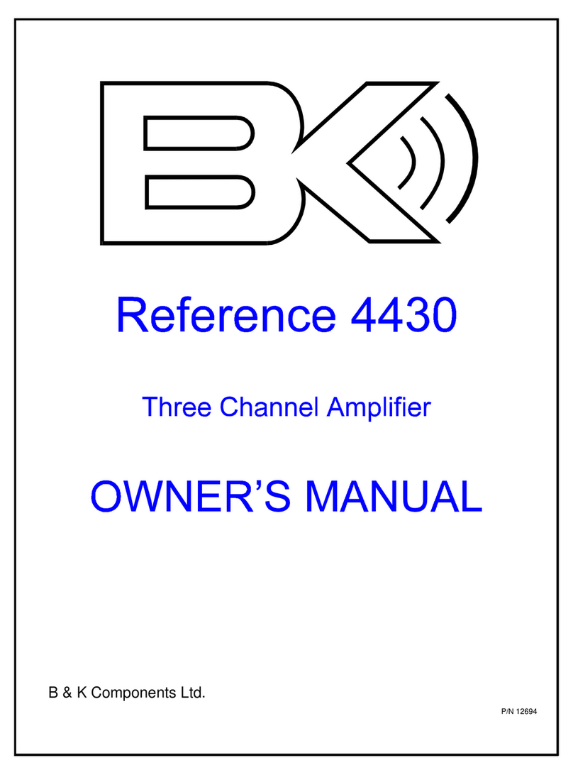 B&K Reference 4430 Manuale utente