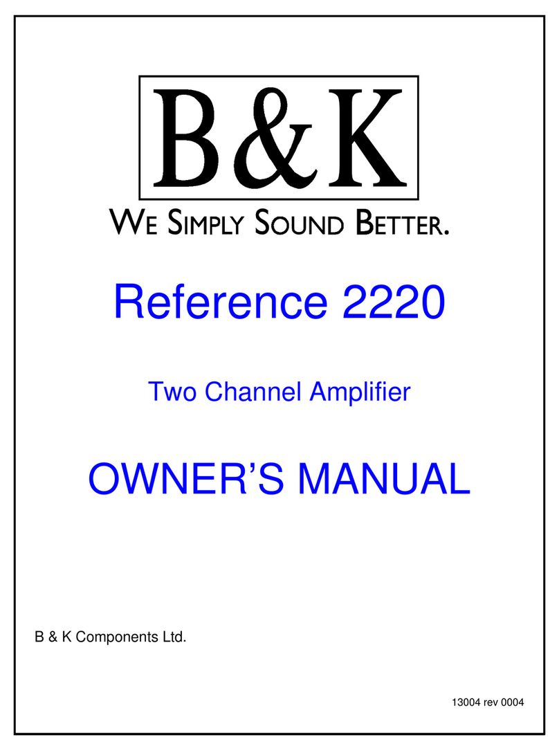 B&K Reference 2220 Manuale utente