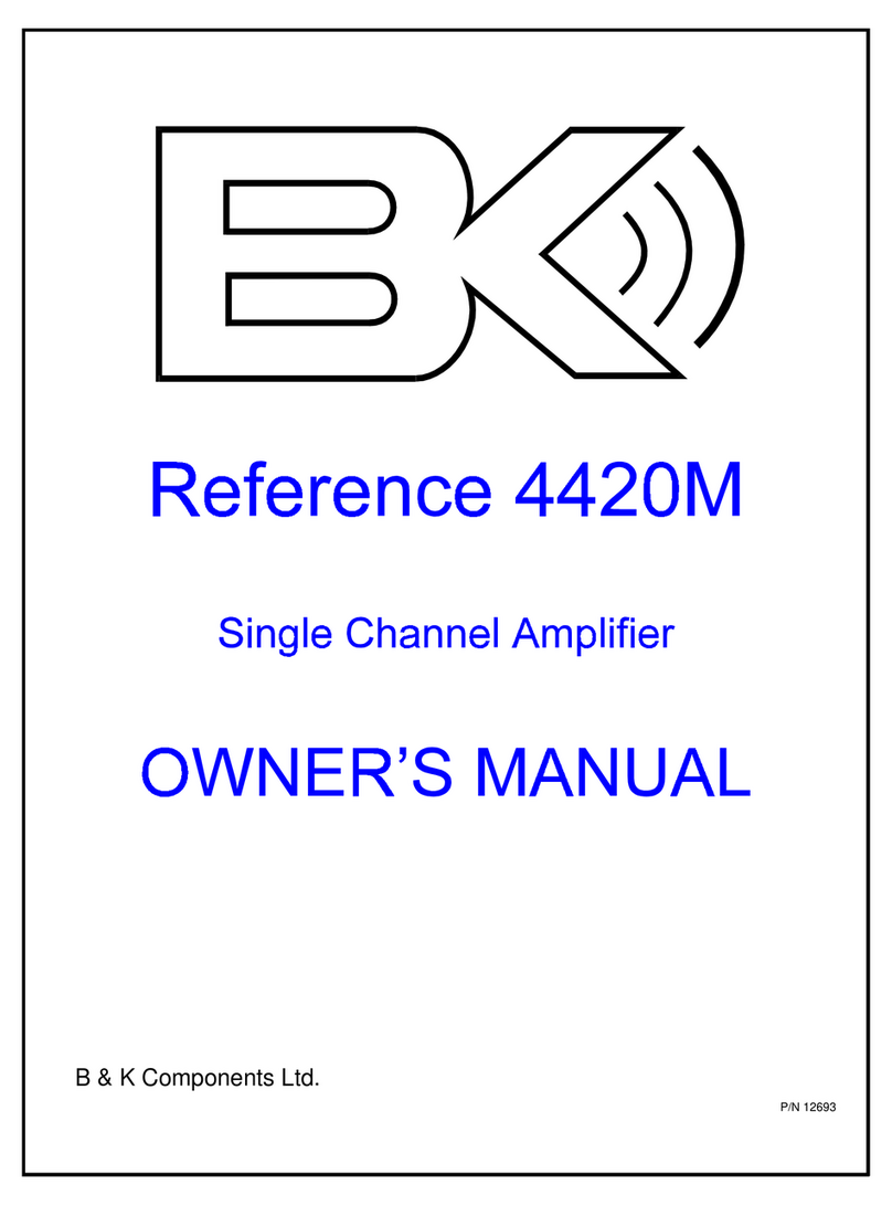 B&K Reference 220M Manuale utente