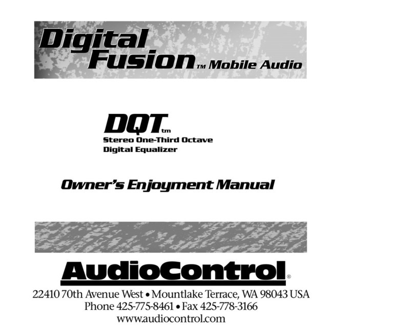 Audio Control Digital Equalizer Manuale utente