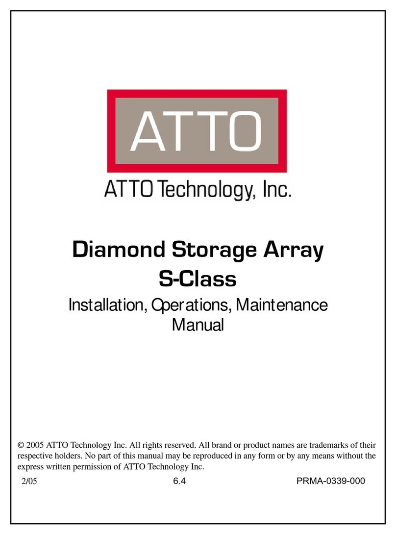 ATTO Technology Diamond Storage Array S-Class Manuale utente