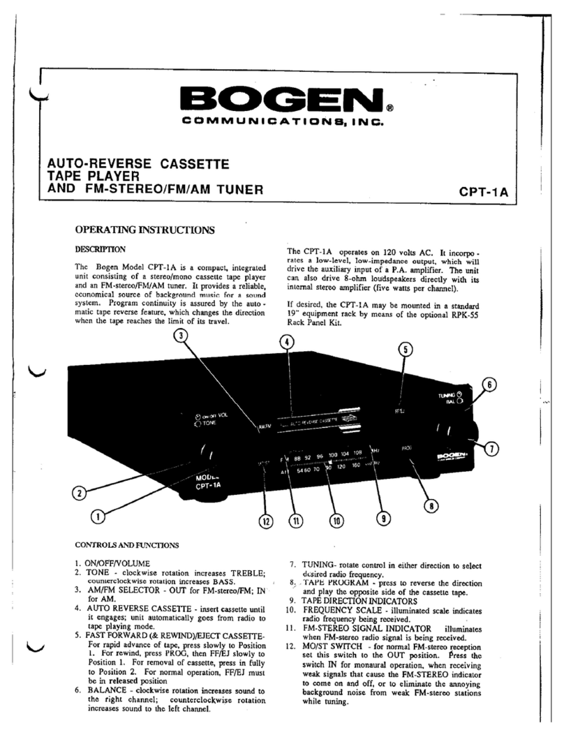 Bogen CPT-1A Manuale utente