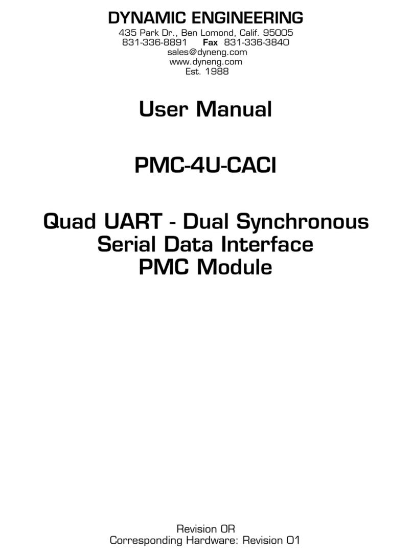 Dynamic Engineering PMC-4U-CACI Manuale utente
