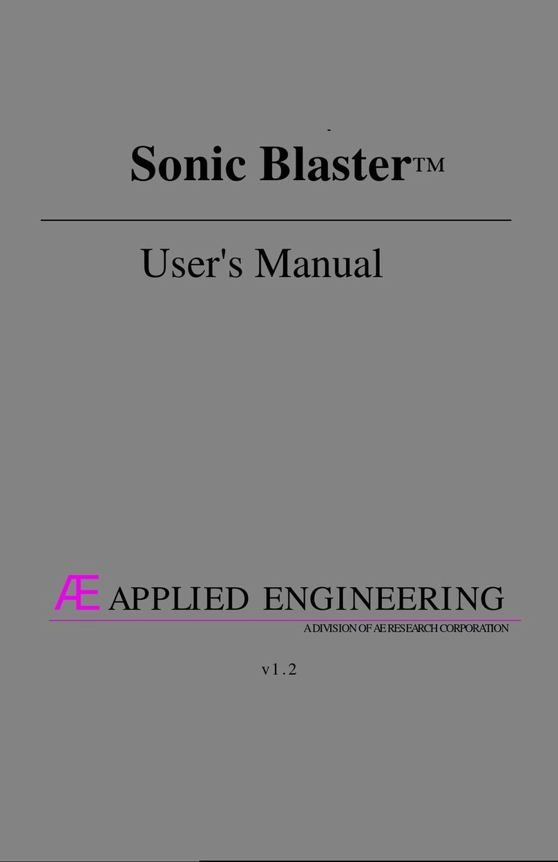Applied Engineering Sonic Blaster Manuale utente