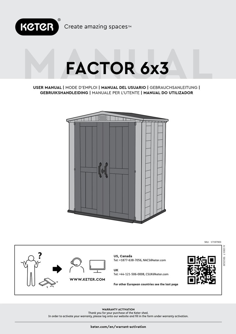 Keter FACTOR 6x3 Manuale utente