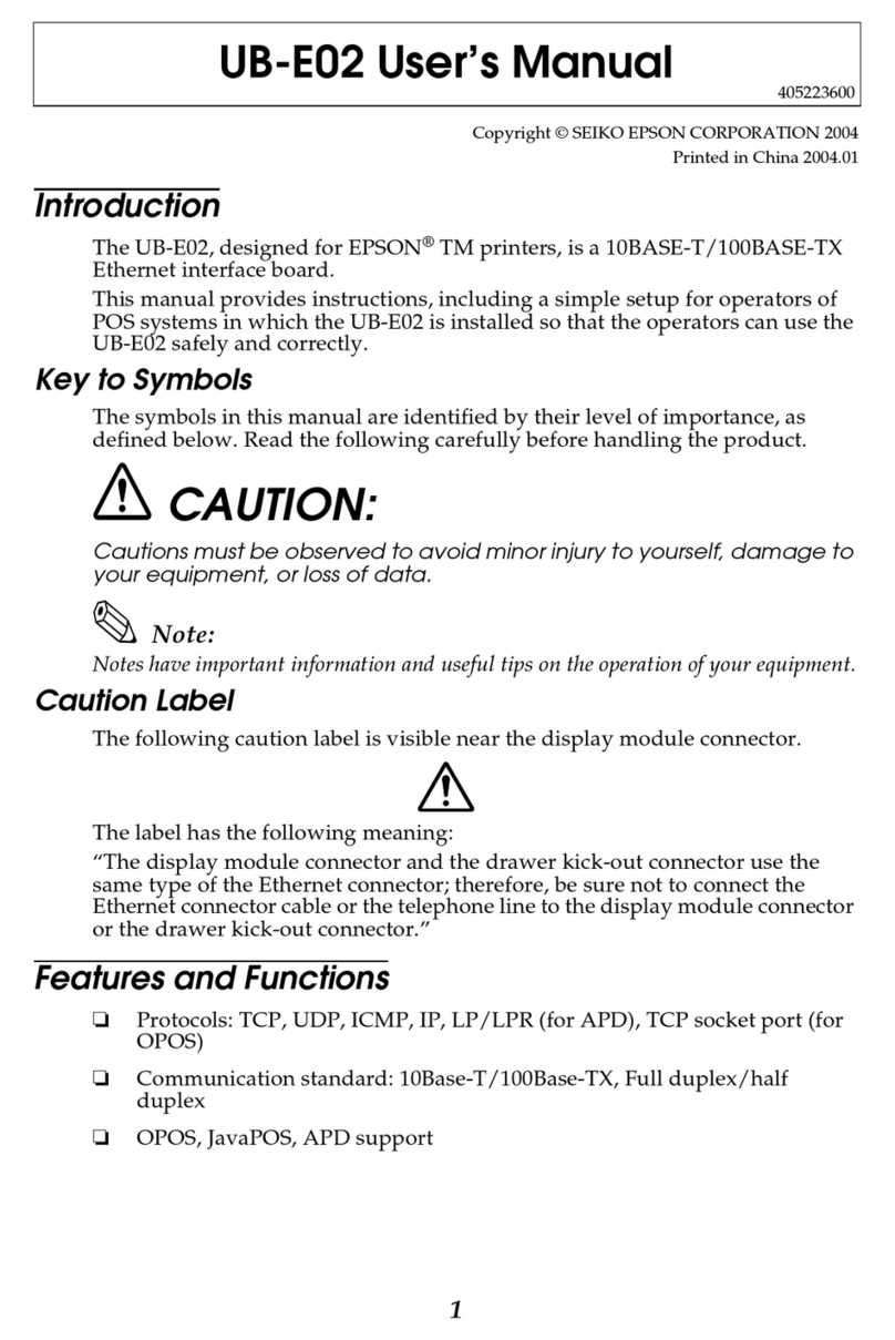 Epson UB-E02 Manuale utente