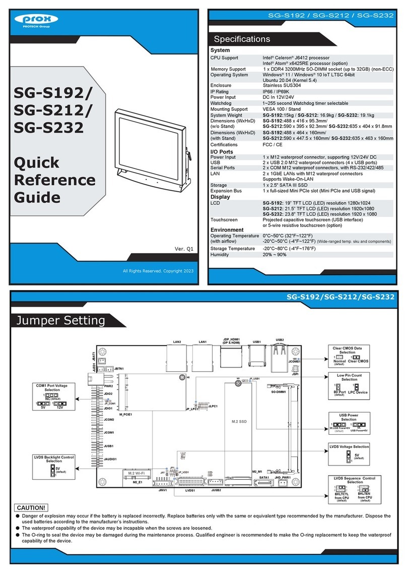 protech prox SG-S192 Manuale utente