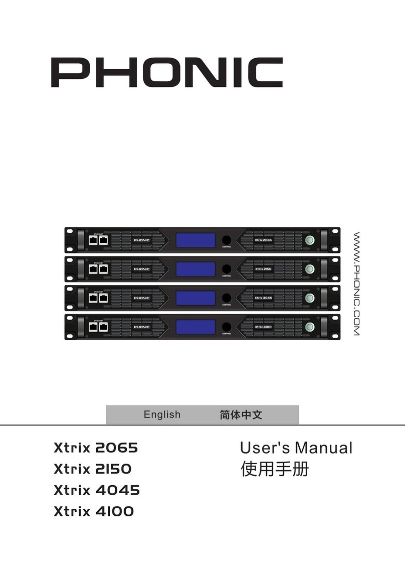 Phonic Xtrix 2065 Manuale utente