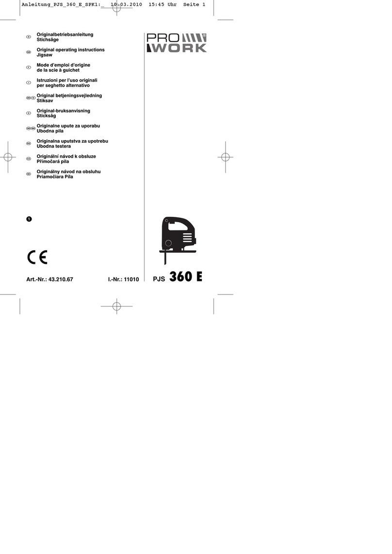 Pro Work PJS 360 E Manuale utente