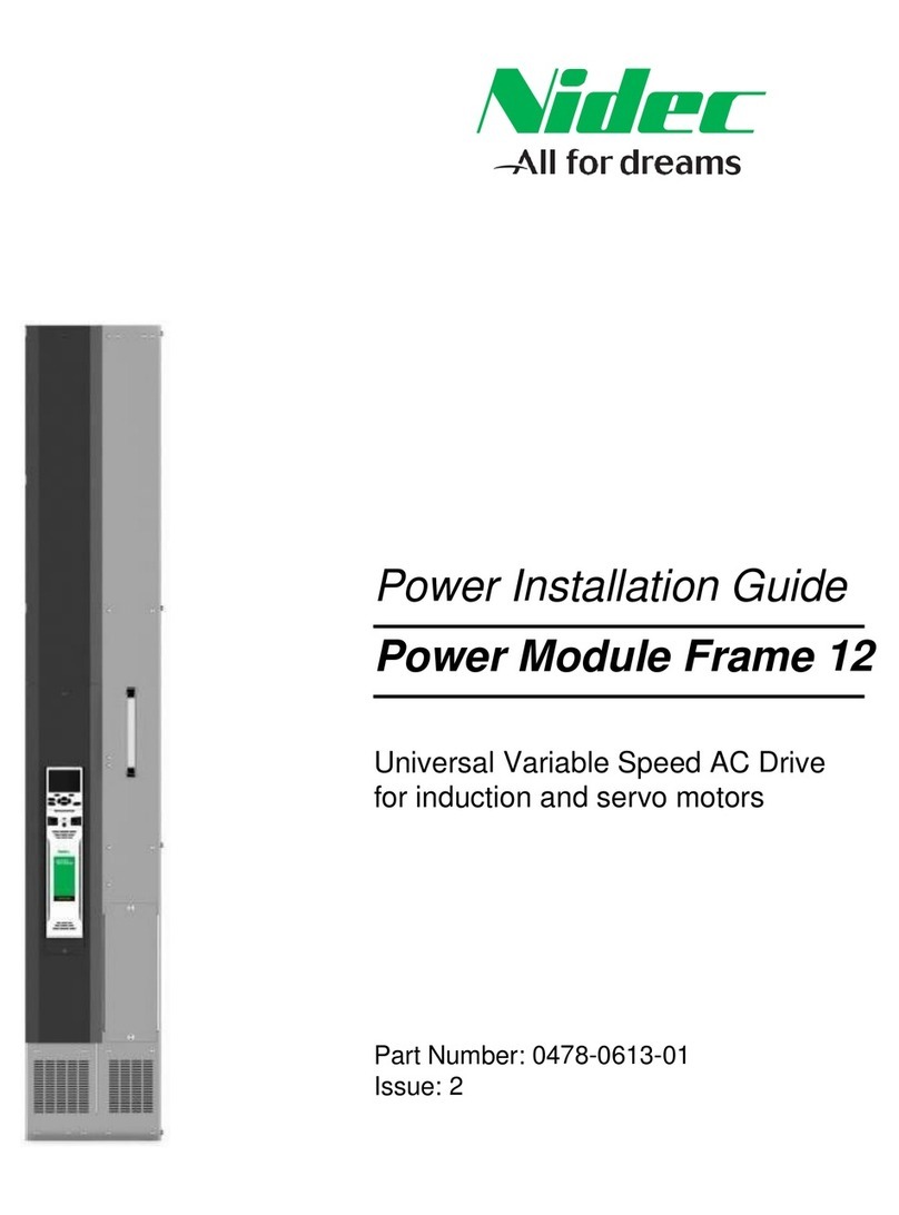 Nidec Power Module Frame 12 Manuale utente