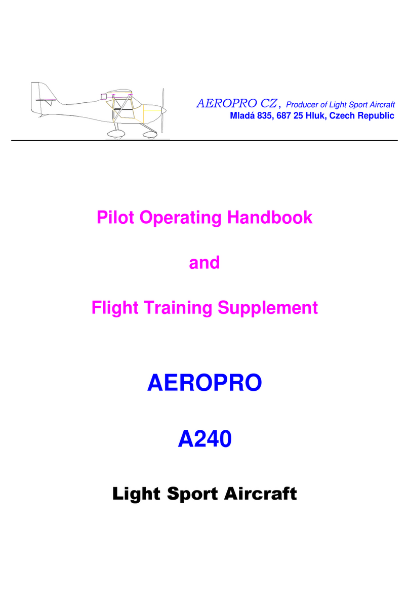 Aeropro A240 Manuale del proprietario Aeropro A240 Manuale del proprietario